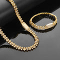 Luxury 24K 9999 Pure Gold real gold Cross Diamond Maple Leaf Chain Hip Hop Men's Bracelet