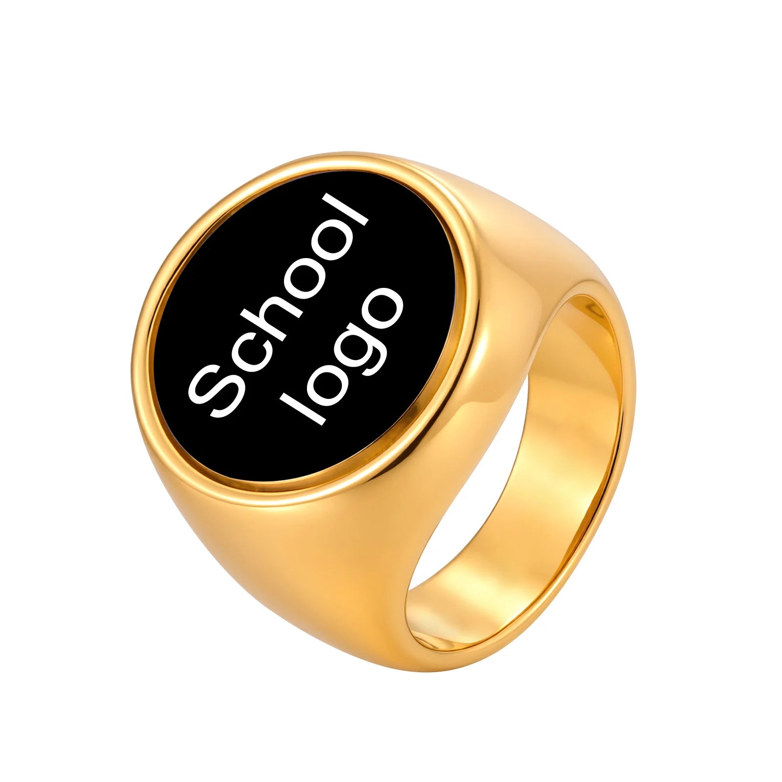 Statement Signet Ring — Stainless Steel