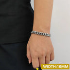 Stainless Steel Cuban Bracelet Miami 6/8MM