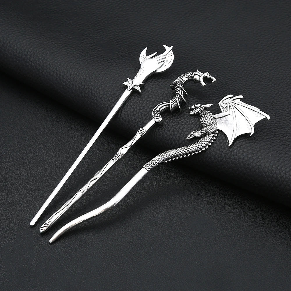 Viking Steel Jewelry Vintage Animal Hair Stick