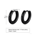 Minimal Hoop Earring — Stainless Steel