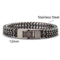 Noter Vintage Stainless Steel Cuban Chain Bracelet Men Hiphop Rock Braslet Bangle Outdoor Sports Camping Cycling