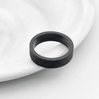 3mm 5mm Woman Men's Couple Black Titanium Ring Matte Finished Finger Ring Jewelry for Male Wedding Bands Gift