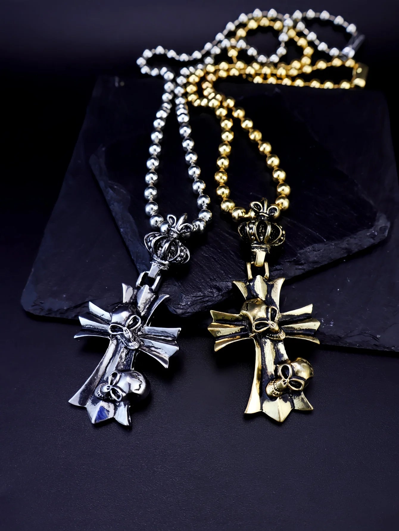 Gothic Crow Skull Jewelry