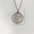 Punk Big Round Lion Head Pendant Male Gold Color Stainless Steel CZ Animal Necklaces For Men Fashion Party Jewelry Gift 2025