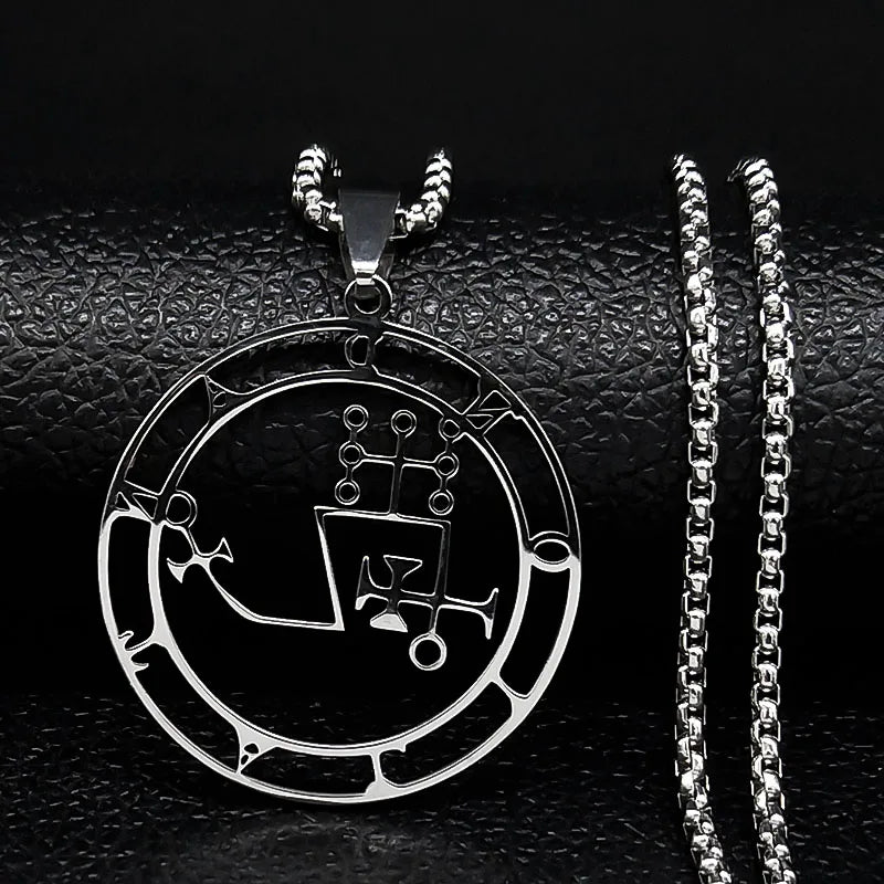 Sigil de Lucifer Baphomet Necklace — SS