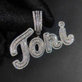 Iced Out Letter Initial Necklace Name