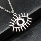 Hand and Eye Talisman Amulet Necklace — 43cm Chain