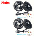 1 or 2 Pairs 5V Cooling Fan 3 Gear Adjustment For Special Summer Outdoor Air-Conditioned Vests High Speed Conditioning