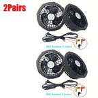 1 or 2 Pairs 5V Cooling Fan 3 Gear Adjustment For Special Summer Outdoor Air-Conditioned Vests High Speed Conditioning
