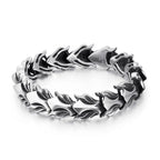 Punk Rock Viking Cuban Curb Bracelet Wrist Men Retro Hiphop Stainless Steel Charm Chain Male Dragon Bracelets Bangle
