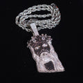 Hip Hop Iced Out Jesus Piece Pendant Personalized Black And White Mixed Color Highend Men Rapper Jewelry
