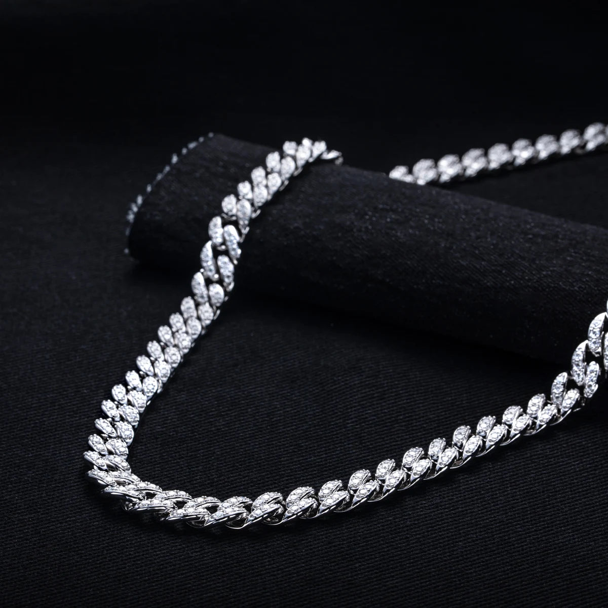 Iced Out Cuban Link Necklace — 925 Silver
