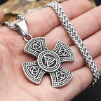 Celtic Cross Knot Pendant — Stainless Steel