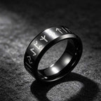 Nordic Viking Rune Odin Ring — Stainless Steel