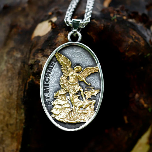 Archangel St. Michael Pendant — Stainless Steel