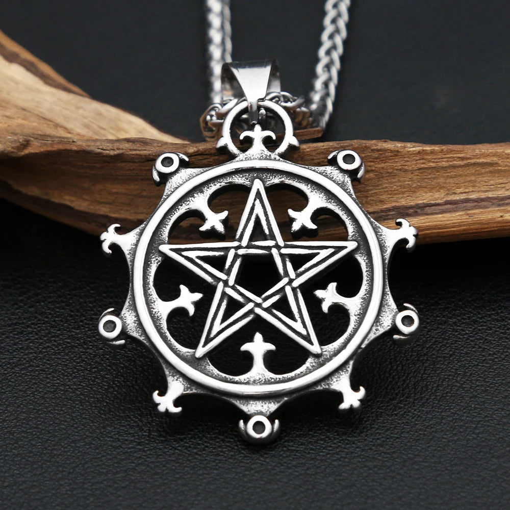 Viking Pentagram Pendant — 316L Stainless Steel