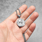 Virgin Mary Pendant Necklace — Stainless Steel