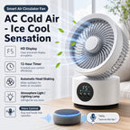 Portable Wall-Hanging Fan With Remote Control Smart Voice Rechargeable USB Household Electric Folding Fan Nightlight