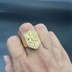 Knights Templar Zircon Ring — Stainless Steel