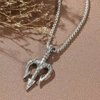 Gothic Cross Steel Pendant European American Retro
