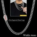Stainless Steel Cuban Chain Necklace Miami