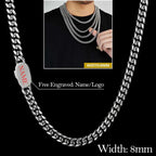 Stainless Steel Cuban Chain Necklace Miami