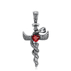 Sword Cross Stainless Steel Pendant Necklace
