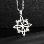 Celtic Witch Knot Pendant Necklace — Stainless Steel