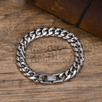 Cuban Curb Chain Bracelet 12mm — Stainless Steel