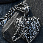 Angel Feather Wings Pendant Necklace for Men — Simple Chain