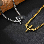 Bow and Arrow Chain Bracelet — Stainless Steel