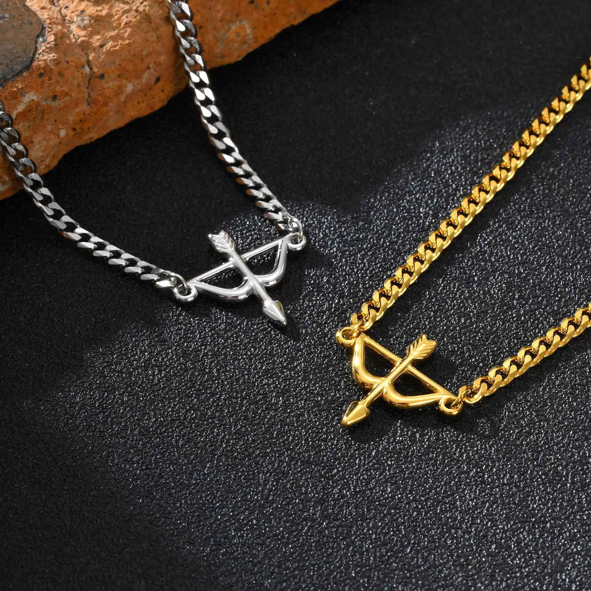 Bow and Arrow Chain Bracelet — Stainless Steel