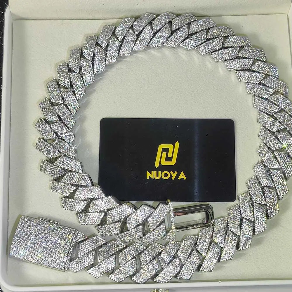 Iced Out Cuban Chain Stainless Steel 26MM 6-Row