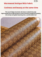 Cool Mat Bamboo Mat Summer Naked Sleeping Student Dormitory Mattress Foldable Ice Silk Mat Dual-Use Double-Sided