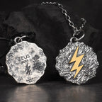 Wrath of Zeus Lightning Bolt Silver necklace the sterling silver pendant for Men Fine Jewelry