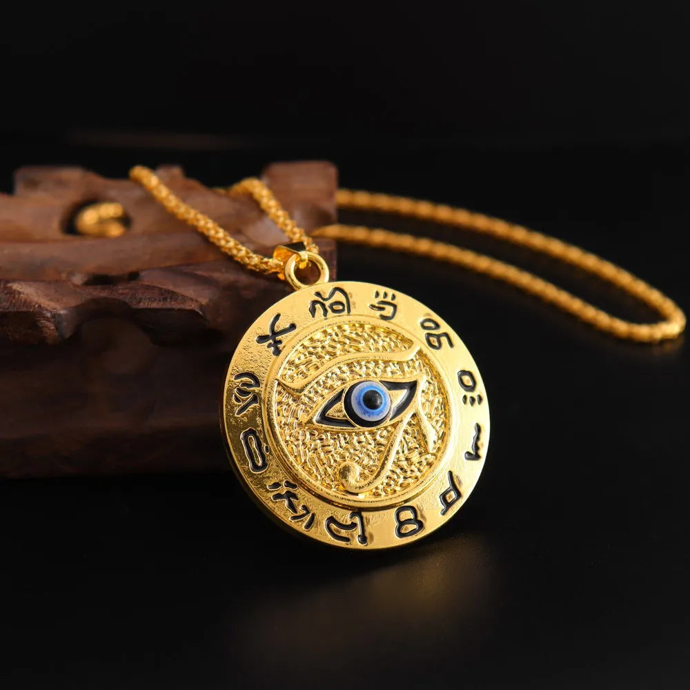 Eye of Horus Pendant Necklace — Zinc Alloy