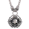 Punk Skull Head Pendants Necklaces for Men Stainless Steel Men's Pendant Necklace With 45--72CM Long Chain Halloween