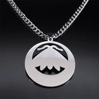 Moon Crescent Pendant Necklace — Stainless Steel