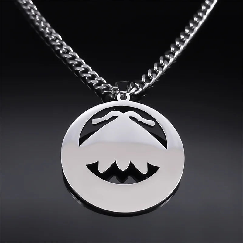 Moon Crescent Pendant Necklace — Stainless Steel