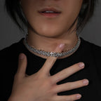 UWIN Reversed Cross Chain Necklace for Women Men 11mm Cubic Zirconia Necklaces with Box Spring Clasp Fashion Jewelry