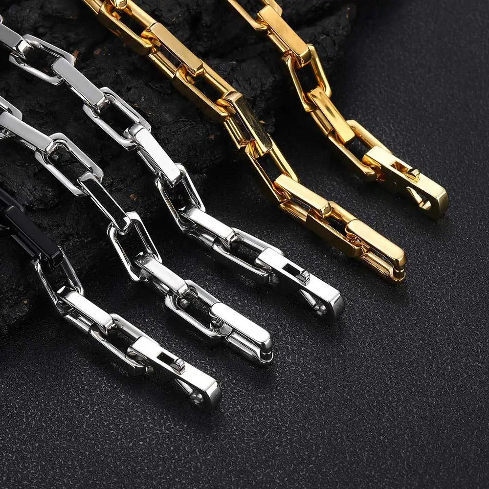 Black Cuban Bracelet Stainless Steel PVD