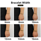 Stainless Steel Cuban Bracelet Miami Rectangle