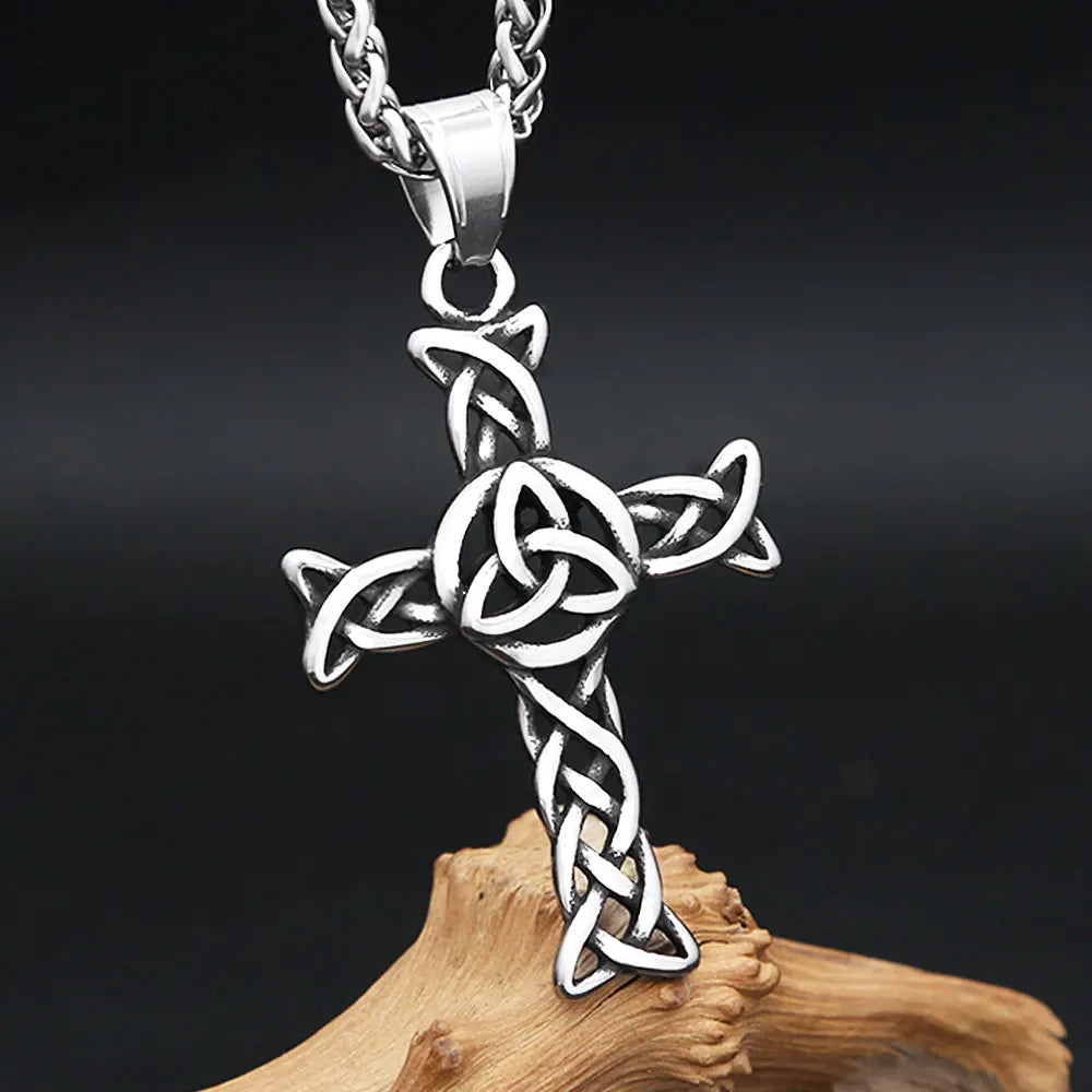 Viking Celtic Stainless Steel Pendant Necklace