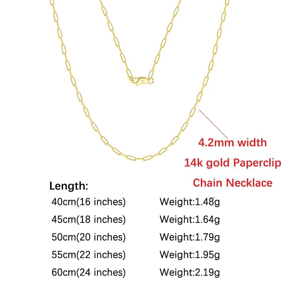 ORSA JEWELS Genuine 925 Sterling Silver Paperclip Chopin Rope Cuban Figaro Box Cable Chain Necklace Simple Basic Chain