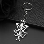 Sigil Lucifer Silver Long Necklace — Stainless Steel