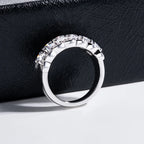 Iced Out Eternity Ring — 925 Silver