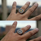 Creative Vintage Stainless Steel Viking Valknut Ring Men Boy Nordic Irish Celtics Knot Ring Biker Amulet Jewelry Gift Rings