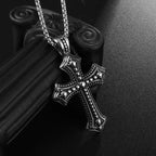 Vintage Catholic Cross Pendant Necklace — Amulet
