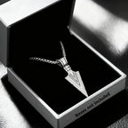 1Pcs Men Fashion Necklace Arrow Pendant Necklace Minimalist Street Hip Hop Jewelry Accessories